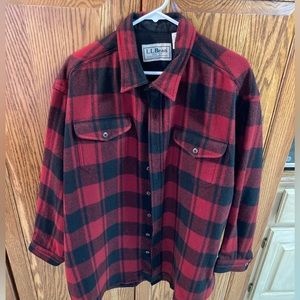 L.L Bean Wool Shirt XL Tall